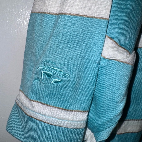 Jos. A Bank Men’s Leadbetter Golf Polo Shirt Size XL Blue White Striped - Picture 5 of 5